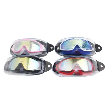 

Adult Plating Lens Big Frame Swimming Goggles No Leaking Anti Fog Waterproof Goggles Swim Goggles