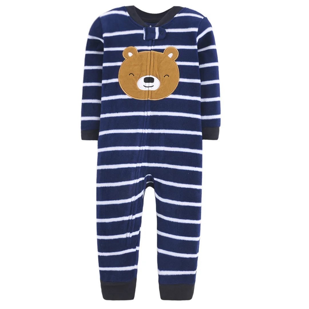 0-24months Baby Boy Girl Kids Animal Cartoon Hooded Romper Fleece Jumpsuit  Bodysuit Clothes Outfits | Fruugo QA