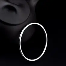 Чистое Серебро Простой S999 серебряные ювелирные изделия простой элегантный глянцевый браслет(YRT