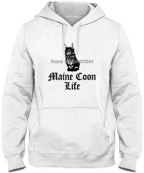 

Short Sleeves New Fashion Men Clothing Maine Coon Life Hoodies & Sweatshirts