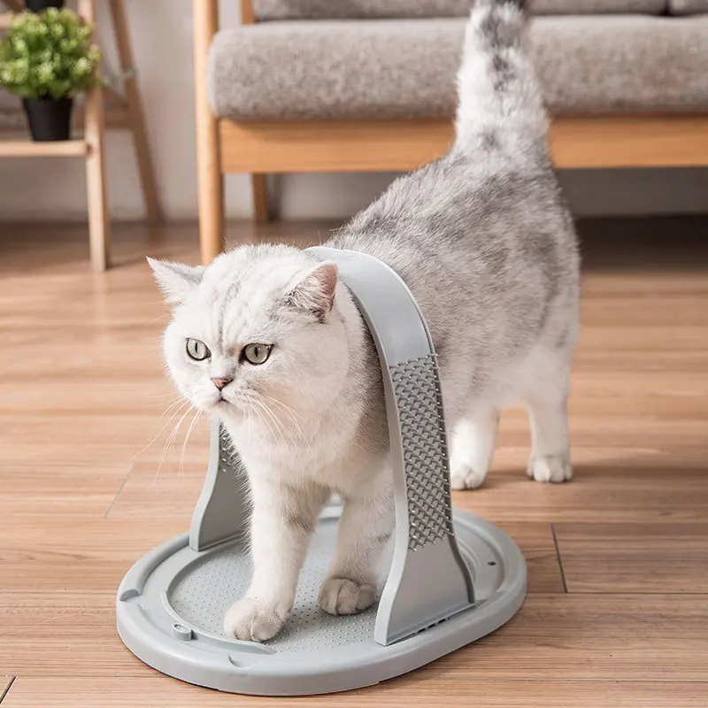 

Cat Arch Petting Post Toy to Floating Hair Play with Cat Useful Product Cat Itching Pet Supplies