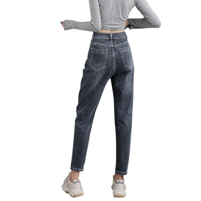 Jeans woman Harlan High Waist Ankle-Length Pants Street style  Jeans women 2020