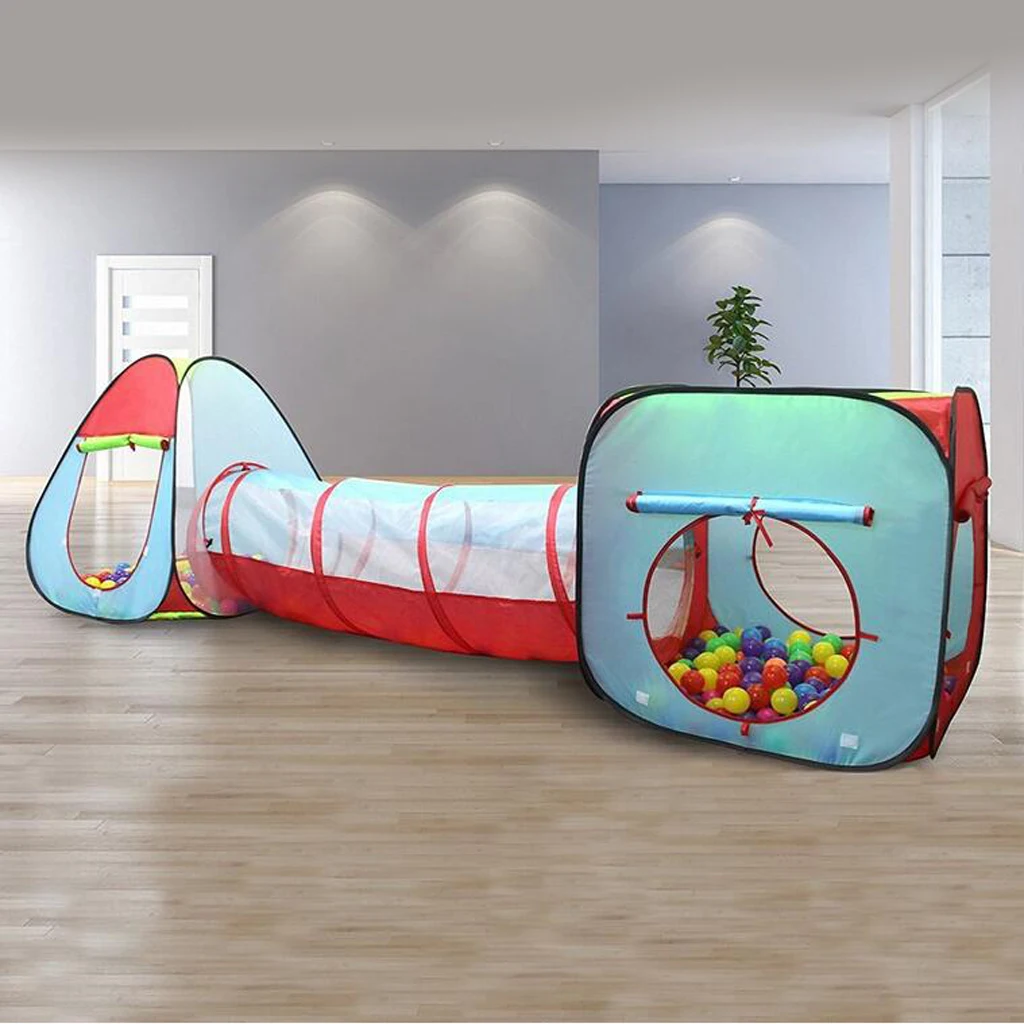 Folding 3-in-1  Up Playhouse Ball Pit Playtent Tent Summer Garden Beach Indoor Outdoor Play Fun Kids Toy