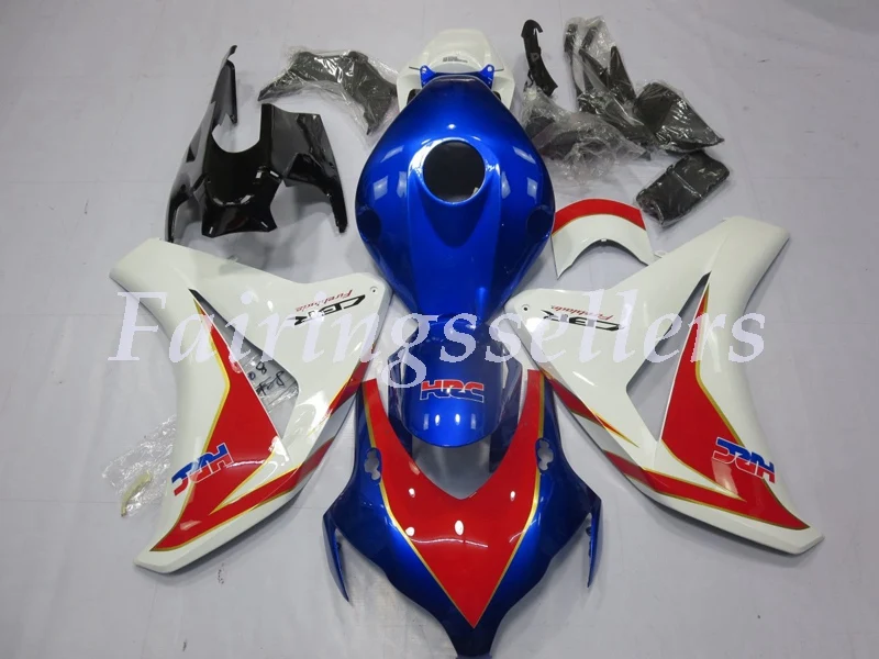 Инъекций ABS Полный обтекатели комплект Подходит для HONDA CBR1000RR 2008 2009 2010 2011 CBR1000RR 08-11CBR1000 обтекатель белый красный orange