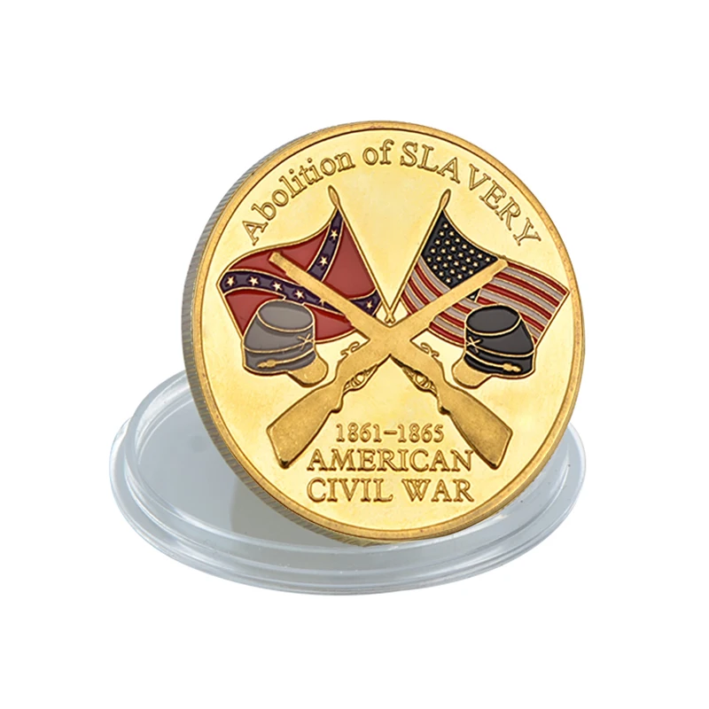 American Civil War Souvenir Gift War Countries Collectible Coins Gold-Plated Commemorative Coin Challenge Coin Collection Commemorative Coin-The Best Gift