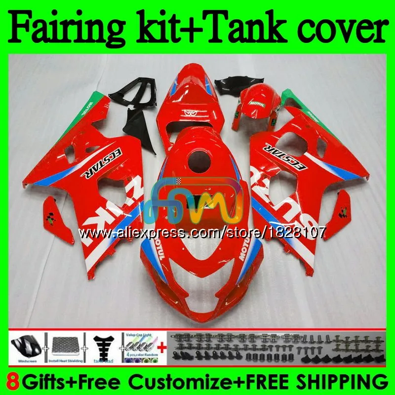 K4+ бак для SUZUKI GSX-R600 GSXR 750 600 R600 GSXR-750 94BS. 123 GSXR750 600CC 750CC GSXR600 04 05 2004 2005 светильник красный обтекатель