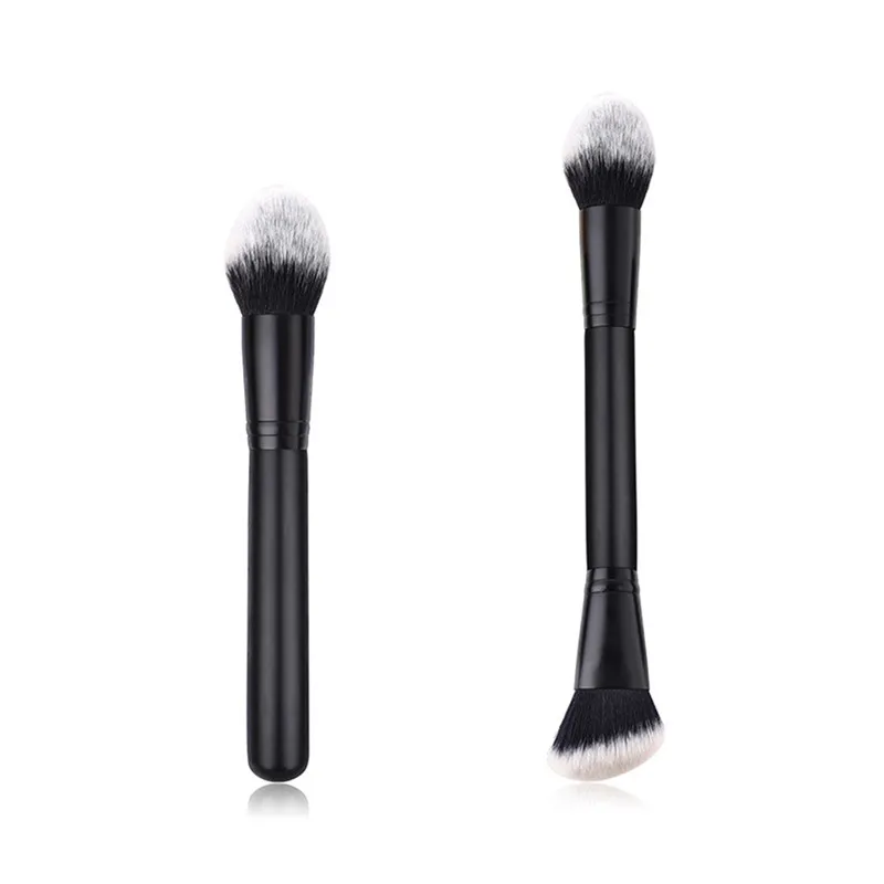

1Pc Angled Double Ended Pro Oblique Head Multi-Purpose Makeup Brush Face Cheek Contour Powder Blush Makeup Brushes Cosmetic Tool