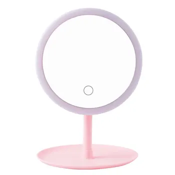 

Makeup Backlit Standing Mirror Light With Natural White LED Vanity Mirror Detachable Storage Base 3 Modes XA84T