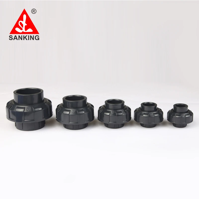 Sanking 20-75mm UPVC Union Connector  Garden Water Pipe Adapter Aquarium Fitting Connectors Garden Irrigation Water Pipe Adapter