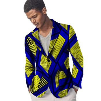 

Fashion African print men's blazers outfit Smart Casual African male Blazer/Jackets Africa style Ankara suit jacket for wedding