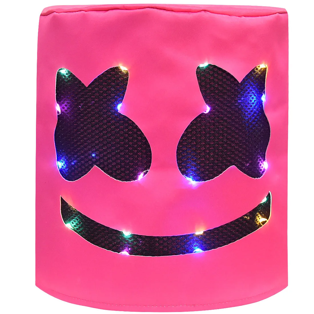 LED pink helmet Детский маскарадный костюм для мальчиков, DJ Electric Voice, толстовки, свитер, штаны, комплект на Рождество, Хэллоуин, косплей, школьные костюмы для выступлений - Цвет: LED pink helmet