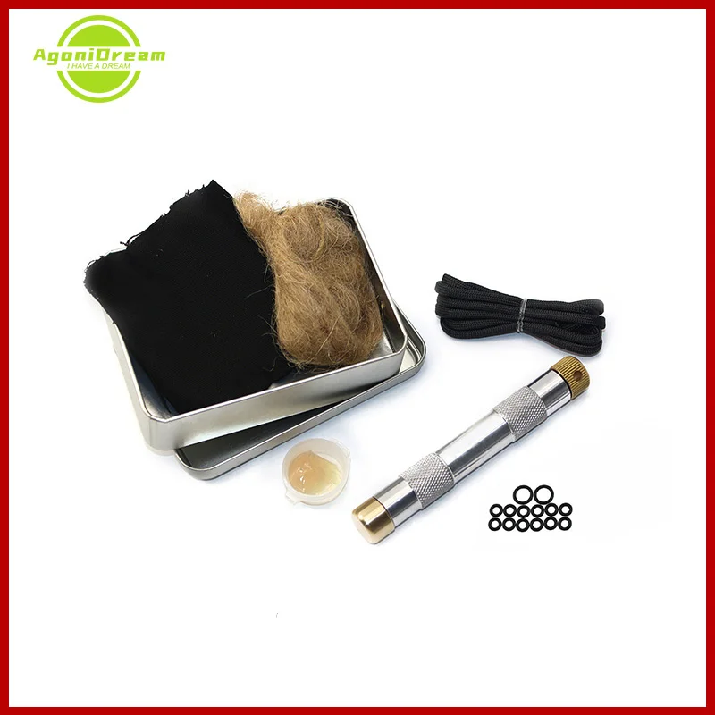 

Outdoor Tools Brass Fire Piston Kit Outdoor Emergency Tools Flame Maker Fire Starter Tube Air compression torch Camping Picnic