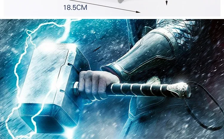 Child Cosplay The Avengers 2 Thor LED light luminous sounding Helmet Weapon hammer quake model toy Costume party gift