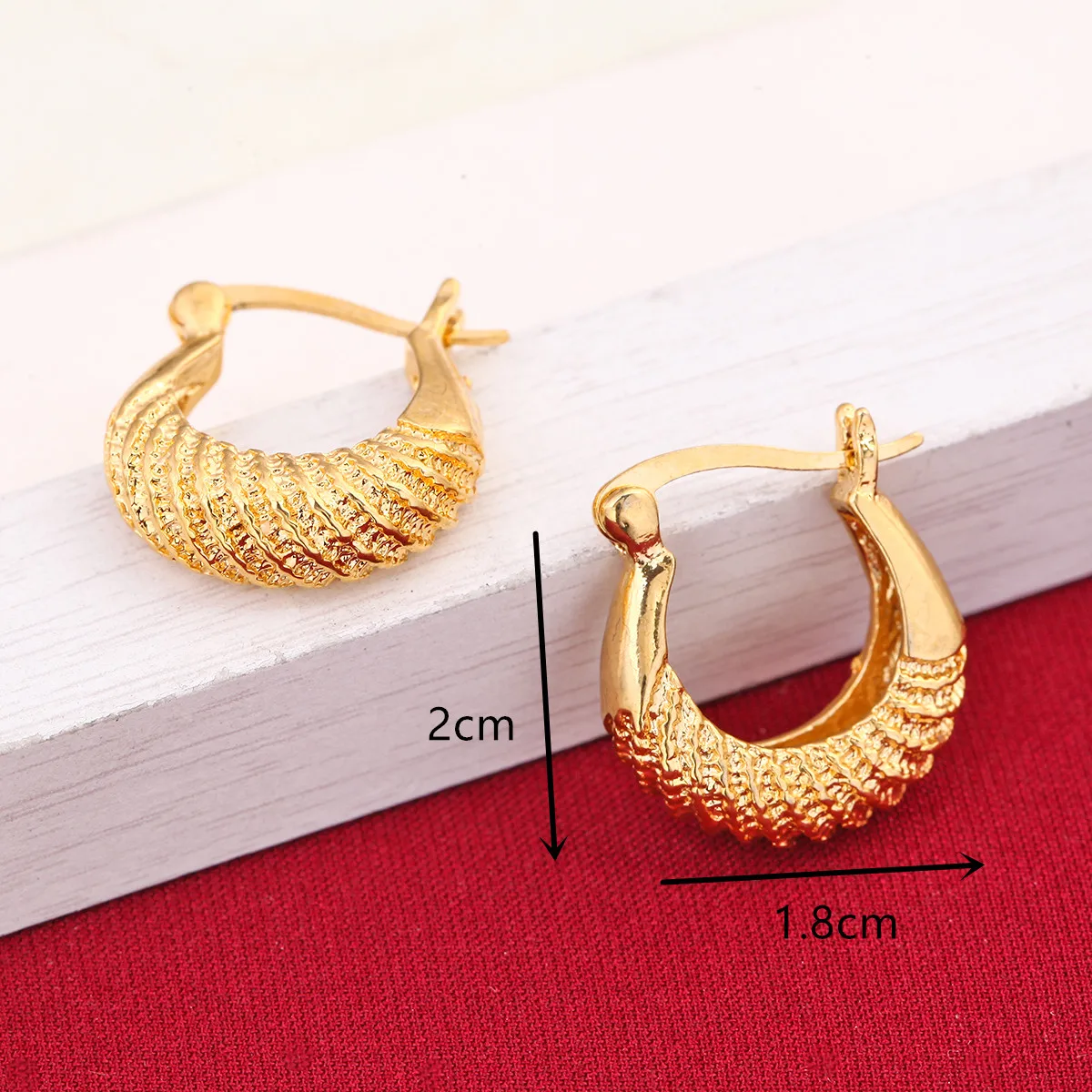 Модные серьги для женщин бижутерия подарок металлические кольца золотого