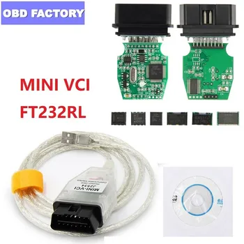 

V14.10.028 MINI VCI Interface FOR TOYOTA TIS Techstream MINI VCI J2534 MINI-VCI FT232RL Chip OBD2 Diagnostic Cable