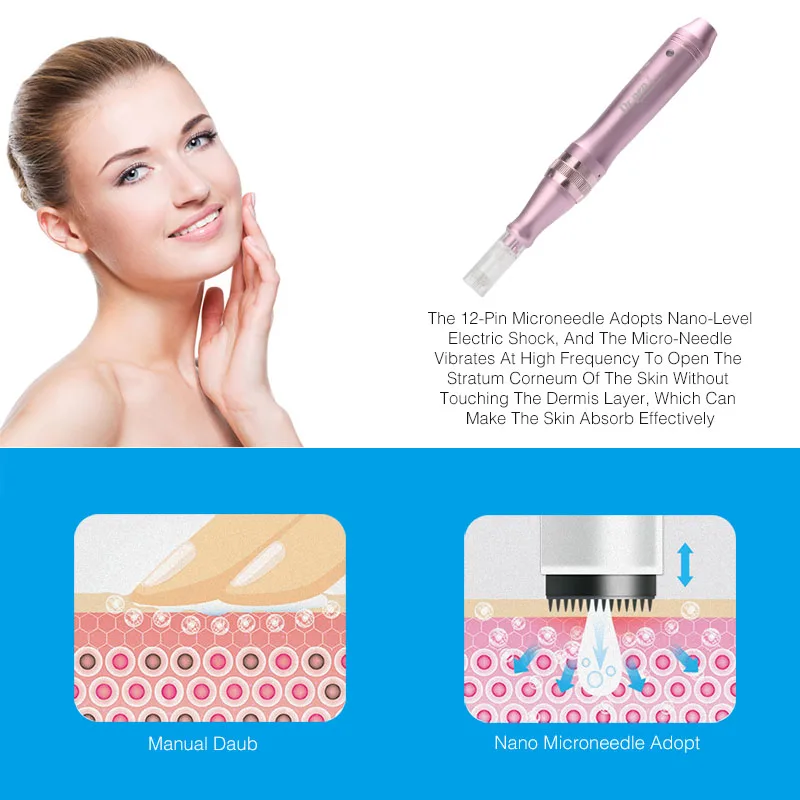 Электрическая ручка Беспроводная Машинка для ухода за кожей устройство