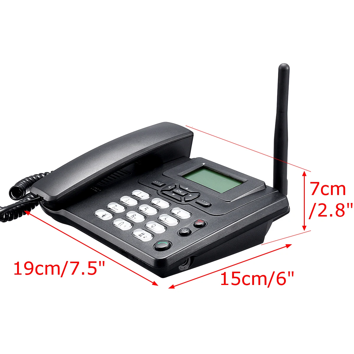 Настольный беспроводной телефон GSM фиксированный Поддержка sim карты для дома