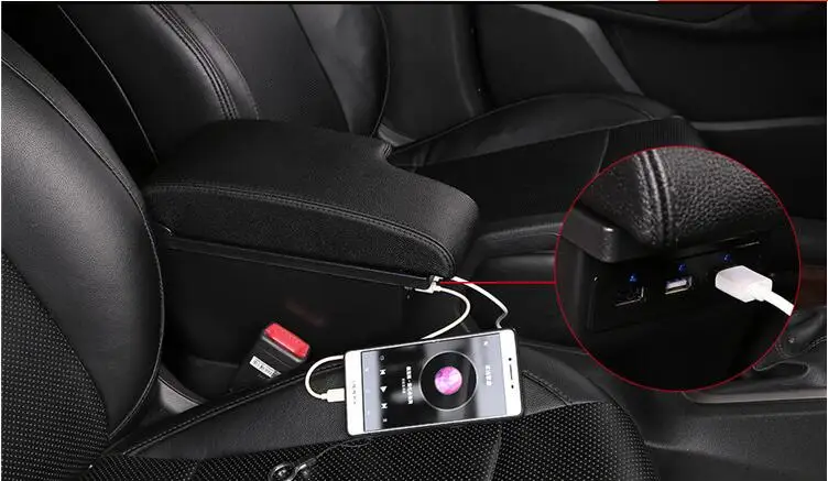 Для hyundai Accent RB Solaris подлокотник ящик центральная консоль ящик для хранения подлокотник