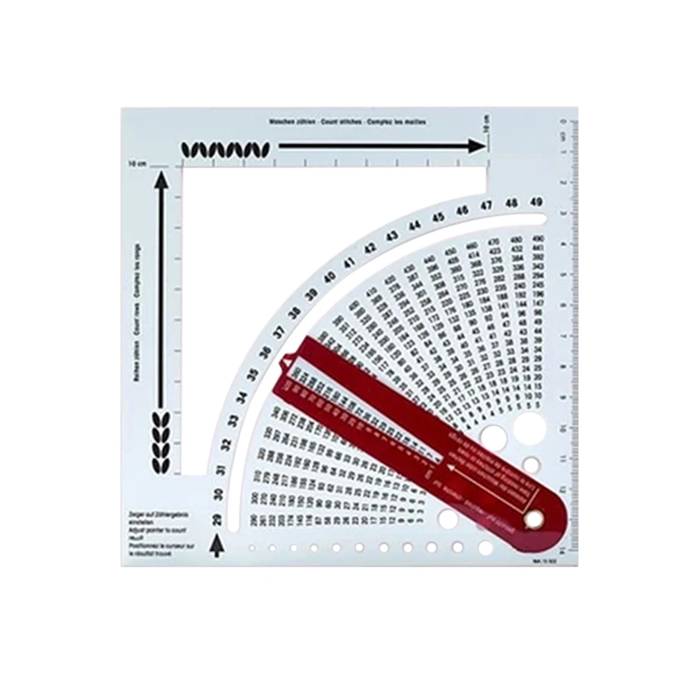 

Knitting Gauge Converter Knitting Calculator Sewing Stitching Tools Knitting Counter Density Ruler Home Items