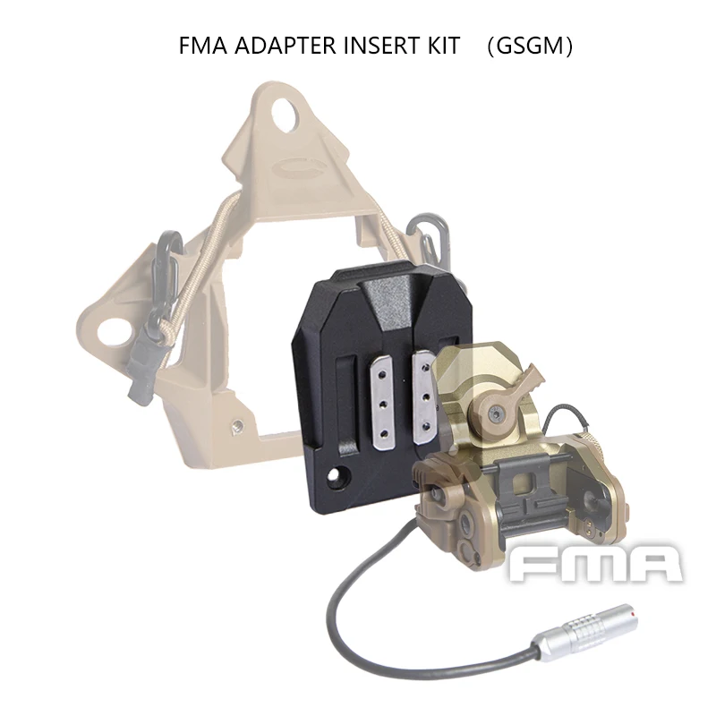 Details about   Tactical GSGM NVG Mount w/Helmet Shroud Adapter Plate for ANVIS Night Vision BK 