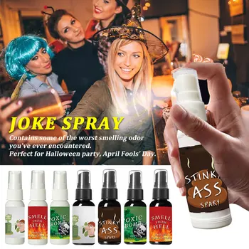 

30ml Kids Portable Festival Funny Toy Pranks Joke Spray Friends Stinky Gas Halloween Liquid Fart Smelly Party Holiday Mist