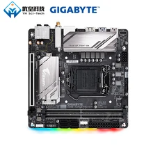 Оригинальная б/у настольная Материнская плата Gigabyte GA-Z390 I AORUS PRO wifi Z390 LGA 1151 Core i7/i5/i3/Pentium/Celeron DDR4 Mini-ITX