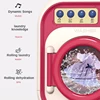 Children Washing Machine Toy Set Pretend Home Cleaning Simulation Washing Machine Mini Drum Rotate Kinetic Energy with Water 3