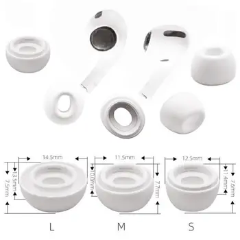 

1Set Silicone Ear Tips Plug Earbuds with Storage Box for Airpods Pro 3 Headset