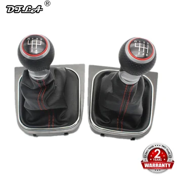 

For VW Golf 5 MK5 R32 GTI GTD 2004 2005 2006 2007 2008 2009 New 5 /6 Speed Car Gear Stick Level Shift Knob With Leather Boot