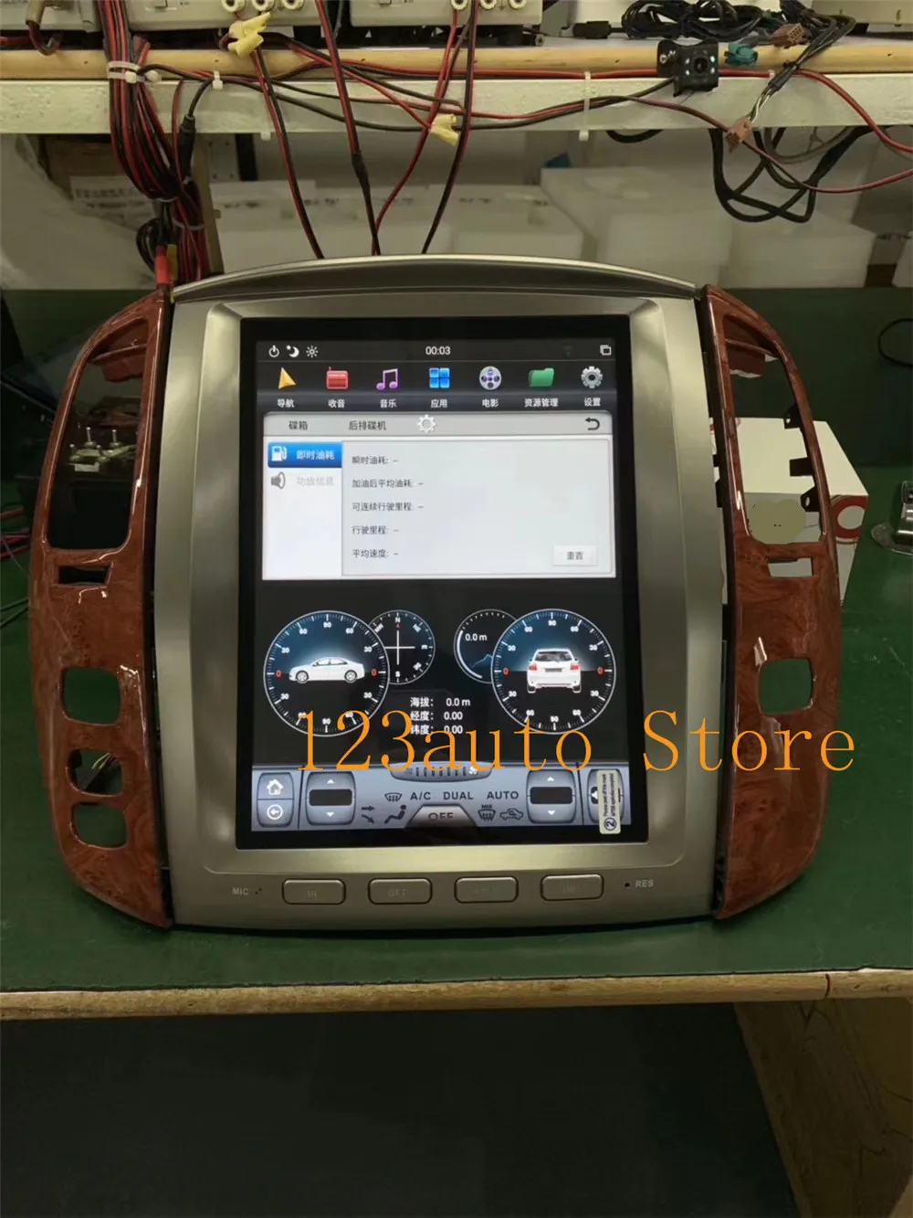 12,1 ''PX6 CARPLAY Tesla стиль Android 8,1 автомобильный DVD gps навигационный плеер для TOYOTA LAND CRUISER LC100 lexus LX470 2002-2007