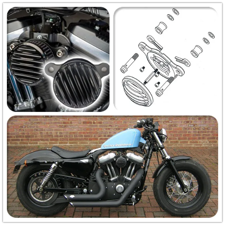 Air Intake Filter Cleaner Replacement Element for Harley 48 72 2010- Sportster XL 883 1200 2004- Sporter XL 91