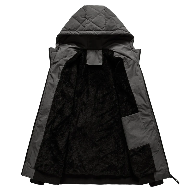 2021 new cotton-padded coat men with fleece and thick coat boyfriend daily shopping winter fashion brand down jacket