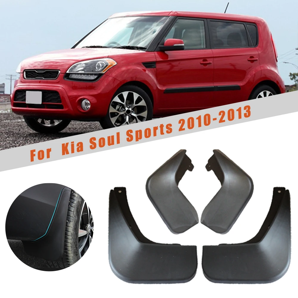 

For Kia Soul Sports 2010 2011 2012 2013 Car Front and Rear Mud Flaps Splash Guards Fender Mudguard 4Pcs