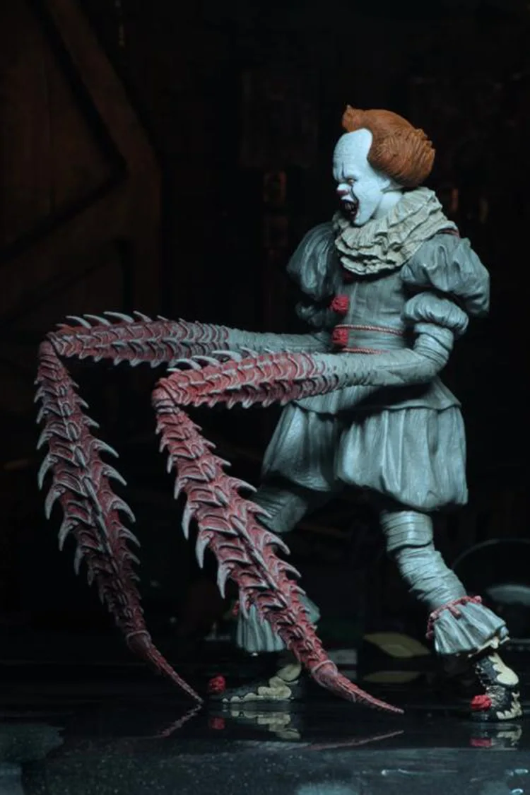 Светодиодный NECA 4 головы Стивен Кинг это конечная фигурка Pennywise модель игрушки кукла для подарка