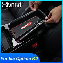 Hivotd-caja de almacenamiento para Reposabrazos de coche, organizador central de Control, bandejas de plástico ABS, accesorios interiores, para Kia Optima K5 2021 2020
