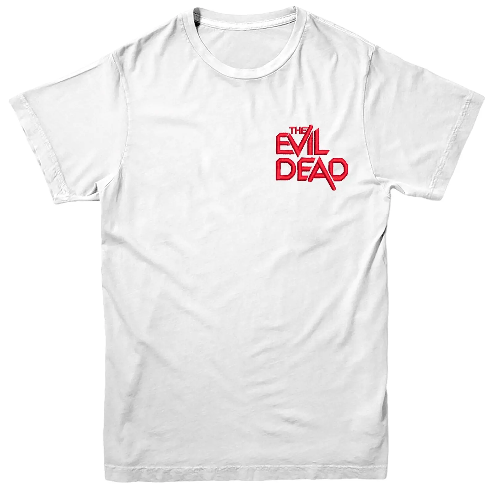 

The Evil Dead T-Shirt, Comedy Star Movie Inspired Embroidered Tee Top 100% Cotton For Man,Summer O Neck Tee,Mens Tee Shirts