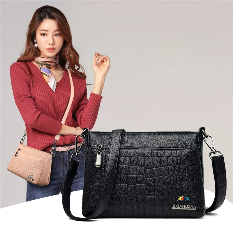 

Small Crocodile Women Shoulder Crossbody Bags Female High Quality PU Leather Tote Bag Ladies Elegant Square Handbags 2020 Grandy