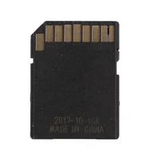 Q) TF для SD карты рукав TF адаптер кард-ридер TF Kaart Naar Sd-kaart Mouw/TF адаптер(черный