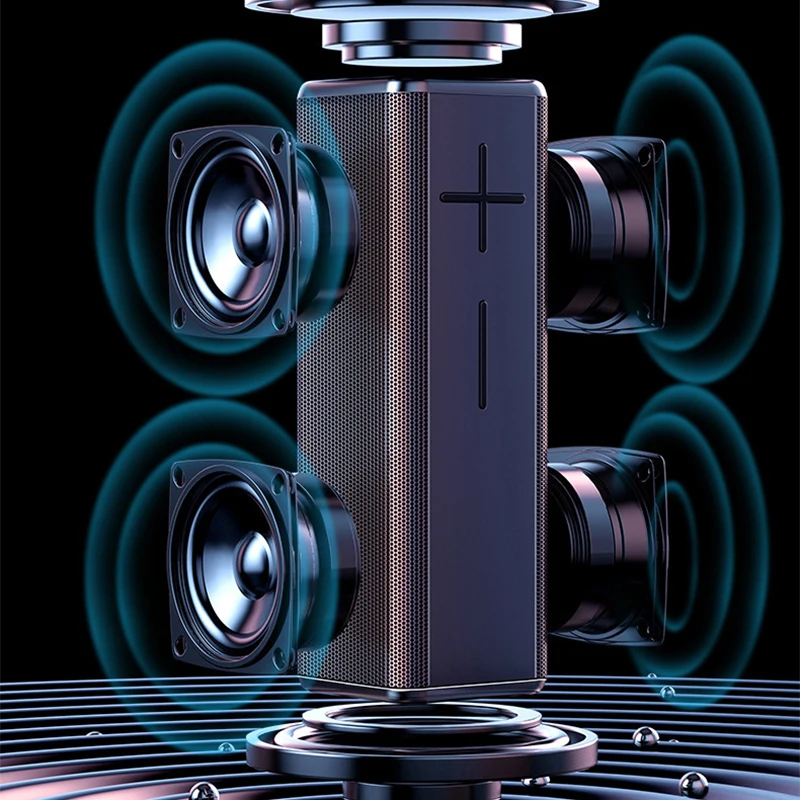 Bluetooth-Колонка V13 с сабвуфером Беспроводная портативная Hi-Fi Колонка TWS Series 5.0 время