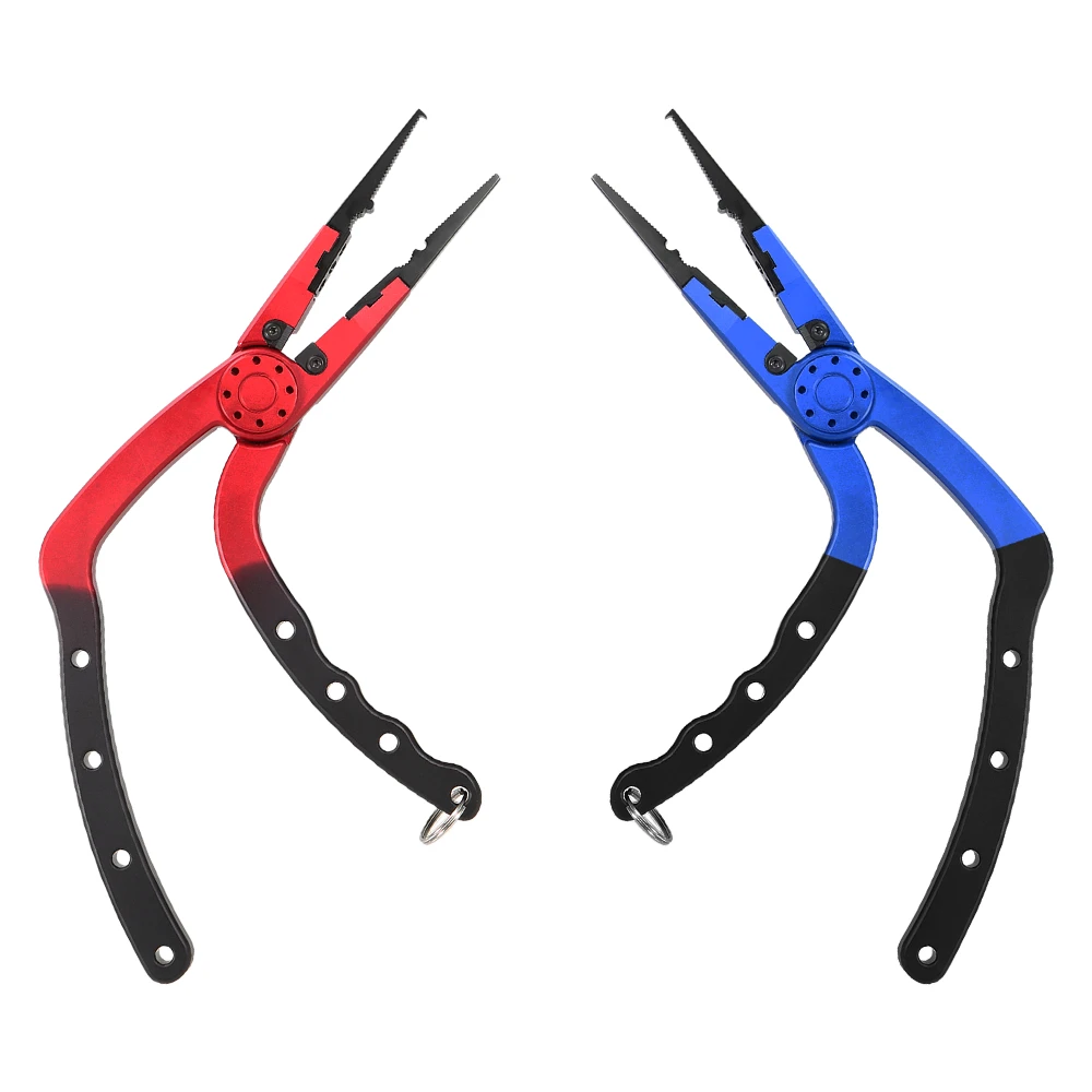 

Fishing Pliers Aluminum Alloy Airbrush Fish Grabber Controller with Elastic Lanyard Protective Sheath Fishing Tools