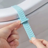 Cute Home Lifter Foldable Silicone Sanitary Seat Cover Lifting Device Portable Toilet Closestool Seat Handle Toilet Seat Cover