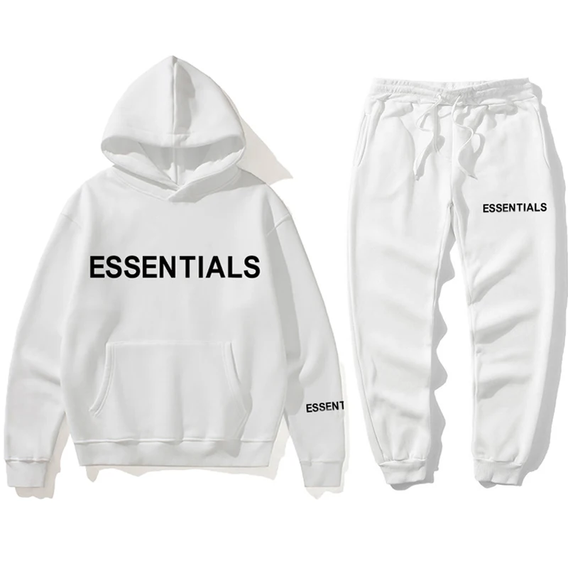 Essentials Men Hooded Sweatshirt Suit  1