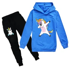 Одежда для девочек; толстовки с единорогом; повседневные детские толстовки; Одежда для мальчиков с капюшоном; футболка; модные детские футболки; спортивная одежда; Детский костюм