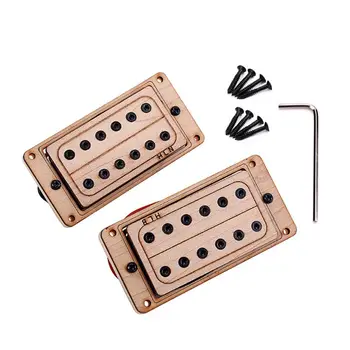 

Maple Wood 6-string Humbucker Pickups for Electric Guitar Replacement Parts Accessory