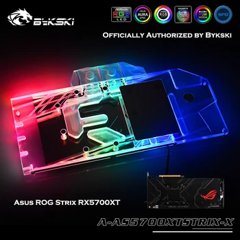 

Bykski A-AS5700XTSTRIX-X Full Cover GPU AURA SYNC Water Block For ASUS ROG STRIX RX5700XT Graphics Card Water Cooling