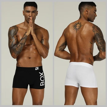 

OR Brand 2 Color Men Underwear Men Boxer Cotton Male Pants Comfortable Underpants Breathable Men Boxer Shorts Cueca Sexy Gay