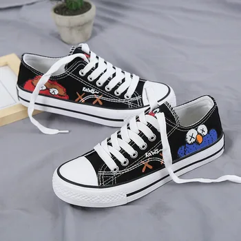 

2020 spring new sesame street canvas shoes women's shoes students new net red wild small white tide shoes board shoes
