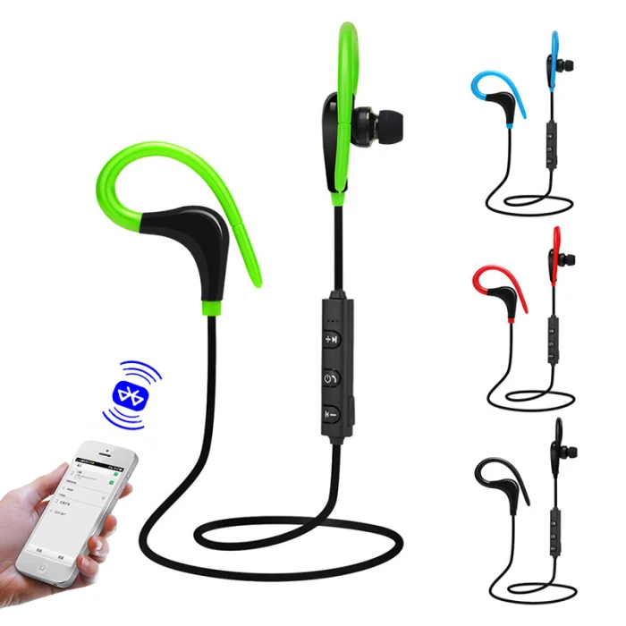 Универсальный Bluetooth Беспроводной стереонаушники наушники-вкладишы спортивные головные наушники с микрофоном для iPhone samsung VH99
