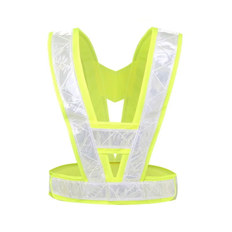 Reflective Safety Vests High Visibility Reflective Strap Security Traffic Warning Vest Night Working Running Cycling Vest Jacket