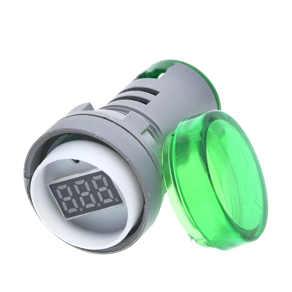 1/3 Stück 22MM AD16 Typ AC20-500V Mini-Spannungserkennungsmodul LED Digitalanzeige Indikatorleuchte/Pilotlampe Rot Grün Gelb – Detail 2